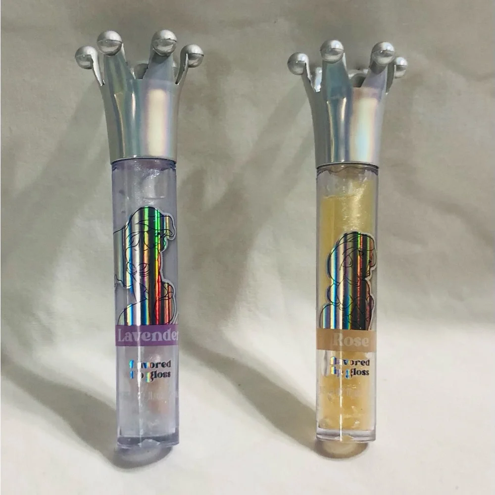 Lavender and Rose Crown Lip Gloss Set.0.14fl oz